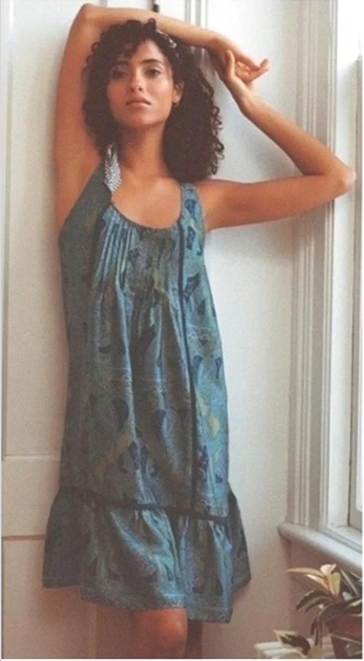 Tiny Anthropologie Paisley Boho Lined Midi Dress Size Large